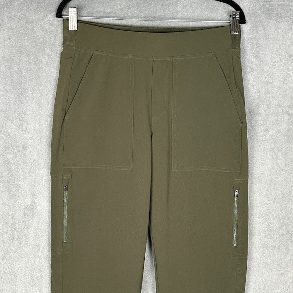 Athleta Pants Womens 6T Olive Green Brooklyn Mid Rise Ankle Utility Outdoor Hike - Picture 2 of 13